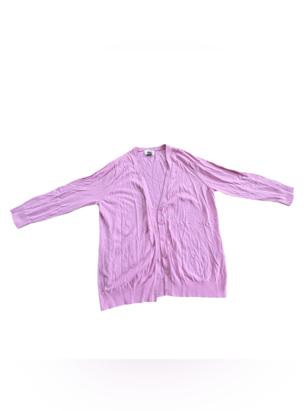 Old Navy Pink Button Up Cardigan 3/4 Sleeve Size M Women